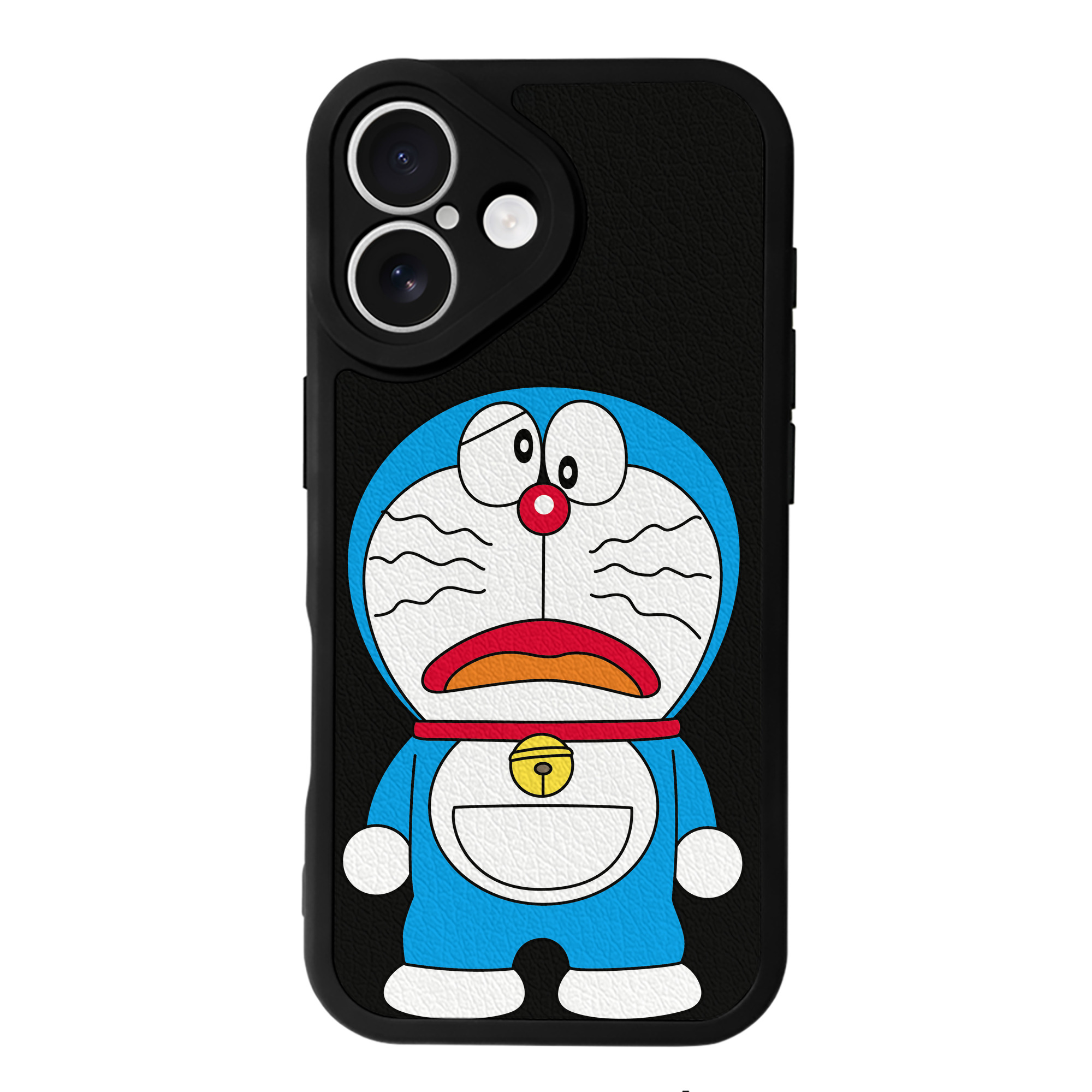 （画像用） ドラえもん Doraemon 【iPhone 16シリーズ対応】シリコンスマホケース（レザー調） 材質：シリコン